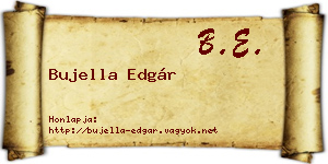 Bujella Edgár névjegykártya